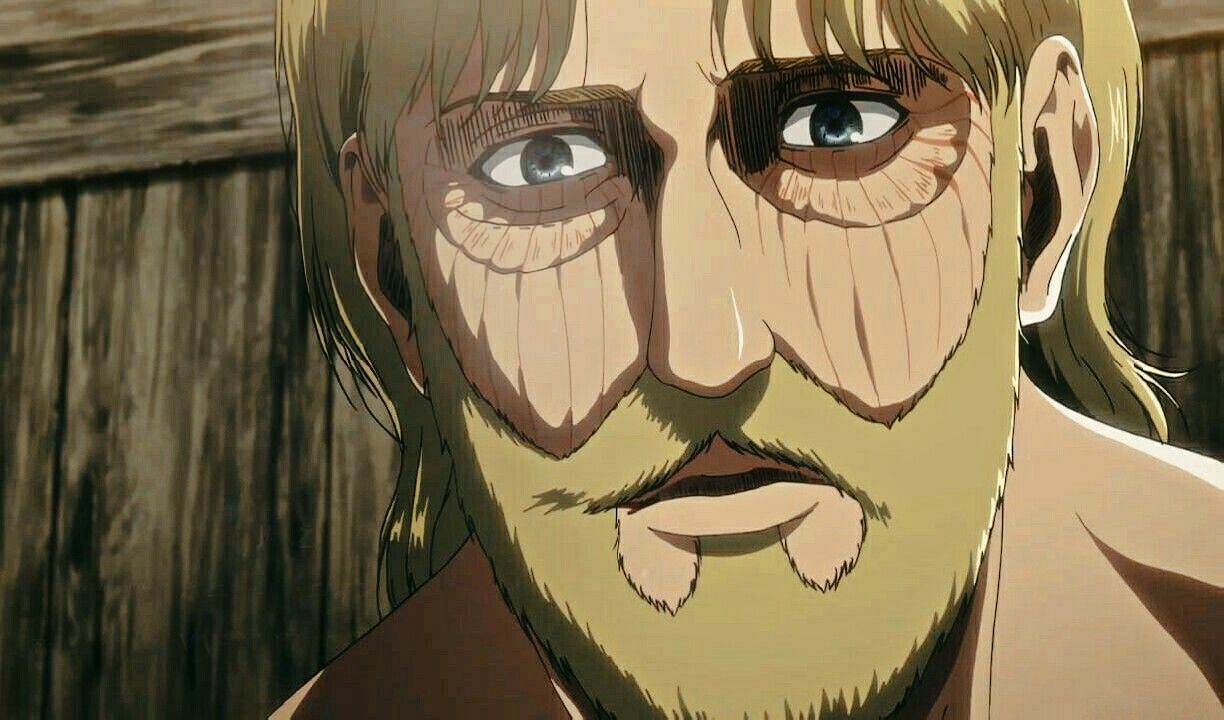 Zeke Yeager with scar marks under his eyes in Attack on Titan anime (Image via MAPPA)